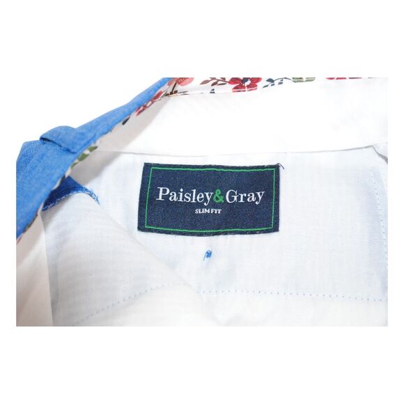Pailsey & Gray Pants Mens 29x32 Blue Chino Dress Trouser Slim Fit Stretch Preppy - Picture 5 of 5